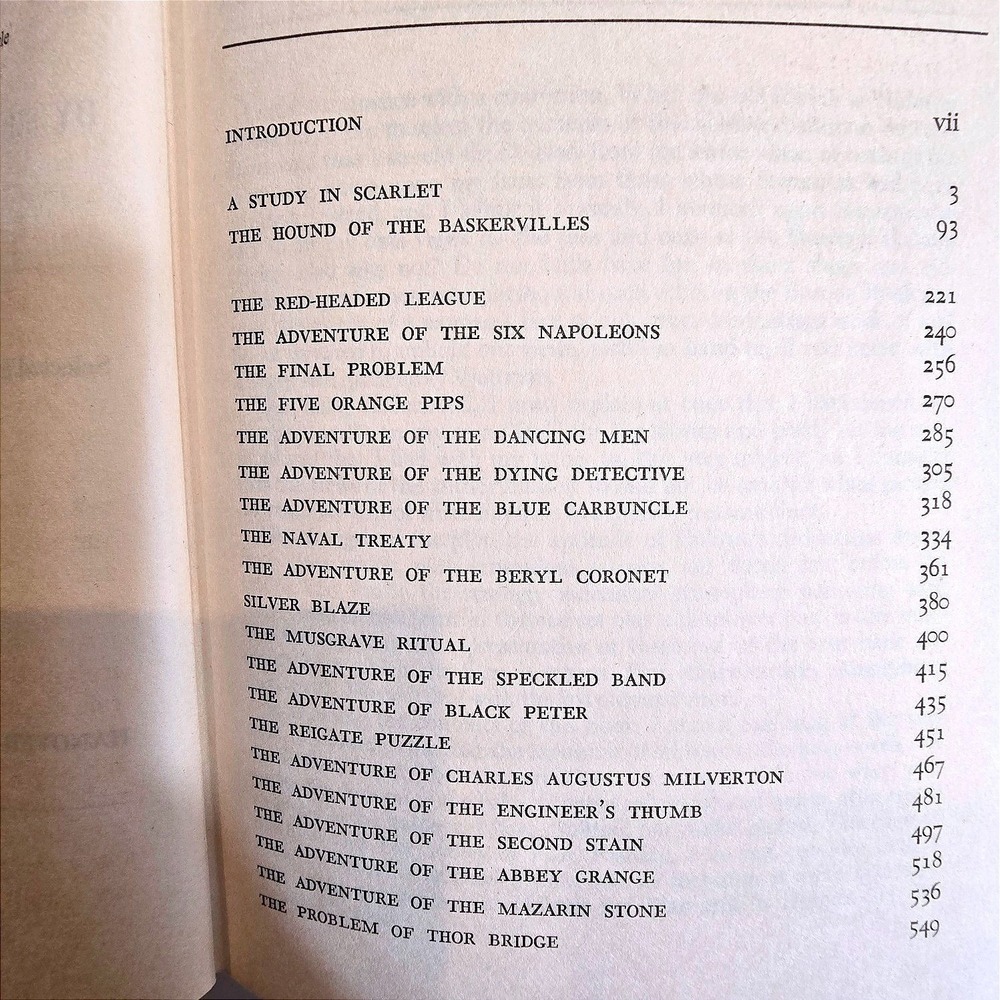 1955 A Treasury of Sherlock Holmes Arthur Conan Doyle Hardcover Book‎ VTG Rare - Picture 9 of 14